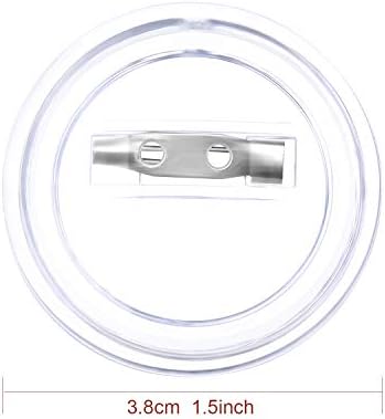 50 Pack Acrylic Button Pins Badge Clear Button Pins Custom Button Pins Kit Blank Button Pins Bulk Photo Buttons Make Your Own Buttons Pins for DIY...