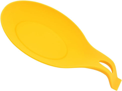 AKOAK Round Silicone Spoon Holder, Kitchen Utensil Holder - Pack of 1 (Yellow)...