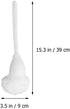 Abaodam Toilet Brush Cleaners White Soft Toilet Bowl Brush Mop Toilet Scrubber with Long Handle for Bathroom Accessories Toilet Scrubber Cleaning ...