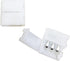 10 Pcs 3-Pin RGB LED Light Strip Connectors 10mm Wide Gapless LED Tape Light Clips Solderless Adapter Connectors for SMD 5050 Multicolor WS2811 WS...