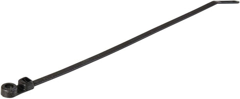 GTSE 100 Pack Of Black Screw Mount Head Zip Ties, 4" x 0.1", Zip Ties With Screw Hole...