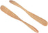 Wood Butter Knife Cheese Spreader 6.5", Set of 6, Restaurant Grade...