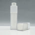 2 Pcs Frosted Plastic Airless Pump Bottles Refillable Foundation Bottles Empty Cream Lotion Bottles Square Essence Dispensers 50ML...