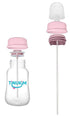 iFeed 4 Ounce Self Feeding Baby Bottle with Tube - Handless Anti-Colic Nursing System, Pink - 2-Pack...