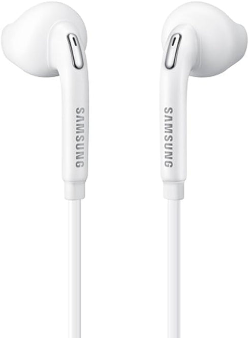 2 Pack OEM Wired 3.5mm White Headset with Microphone, Volume Control, for Samsung Galaxy S10, S10 Plus, S10e, Note 10, A71, A31, S9, S8, S7, S6 Ed...