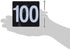 New Star Foodservice 23084 1-100 Double Side Plastic Table Numbers, 4" x 4" Inch, Light Grey on Black...