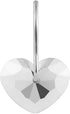 Actpe Decorative Crystal Heart Shape Shower Curtain Hooks Rust Resistant Hooks Glide Shower Ring Hangs Holder Bling for Bathroom, Pack of 12...