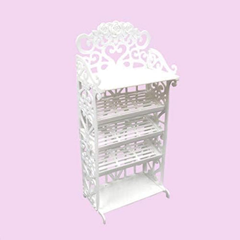 NUOBESTY Doll Shoes Rack Miniature Dollhouse Furniture for Girl Doll Playset Accessories...