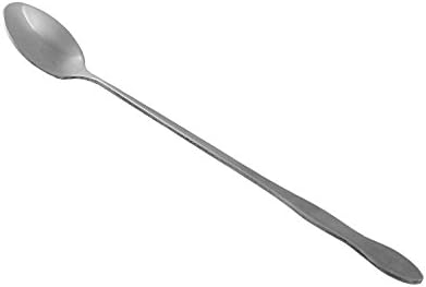 HornTide 6-Piece Mixing Spoon Set 8-Inch 20cm Long Handle Spoons for Ice Cream Cold Drink Fruit Juice Cocktail Stirring and More - Stainless Steel...