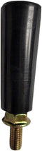 Revolving Hand Knob HandWheel M6 Male Threaded Stem L-2.4" Black for Boat Trailer Jack, Woodworking Machine, Cutting Machine, Tailstock, Table Saw...