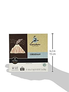 Keurig Green Mountain Caribou Coffee Obsidian Box of 18 K Cups...