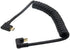 Qaoquda USB C Coiled U Shaped Cable, 180 Degree USB 3.1 Type C Male to Male Spring Spiral Cable, 3A 10Gbps Fast Charging and Data Extension Cable,...