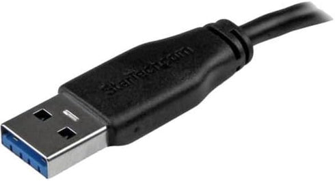 StarTech.com 15cm 6in Short Slim USB 3.0 A to Micro B Cable M/M - Mobile Charge Sync USB 3.0 Micro B Cable for Smartphones and Tablets (USB3AUB15C...