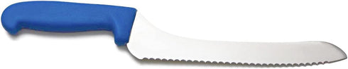 Columbia Cutlery 9 in. Blue Offset Bread / Sandwich Knife (Single Offset Bread Knife)...