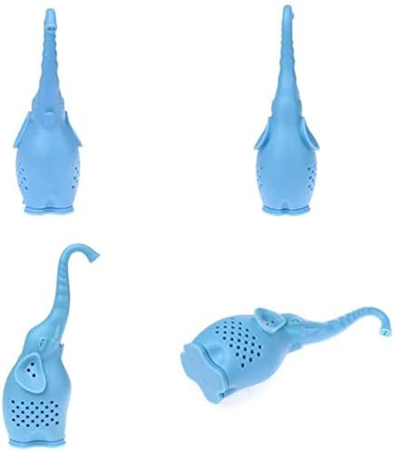 Tvoip 3Pcs Tea Infuser Cute Small Elephant Silicone Tea Strainer Coffee Loose Leaf Strainer Bag Mug Filter Diffuser Tea Accessories...