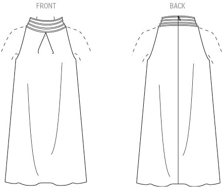 Vogue Misses' Lined Dress Sewing Pattern Packet by Tom & Linda Platt Inc, Design Code V2023, 14-16-18-20-22, Multicolor...