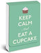 Graphique "Keep Calm and Eat a Cupcake" Pocket Notes – Pocket Notebook with Green Sprinkle Cupcake Theme and Matching Magnetic Case, 75 Full Color...