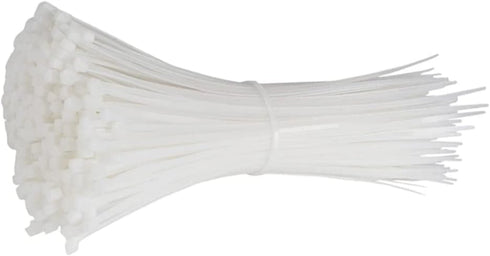 14 Inch Length 75 lbs TENSILE Strength Premium Grade, UV Weather Resistant, Premium Grade - HEAVY DUTY (100 Natural Clear Cable Zip Ties)...
