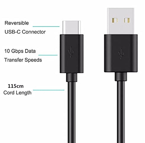 Adhiper Replacement USB C Charging Cable USB C Charger Cord for Sony WH/WF-1000XM5 WH/WF-1000XM4 WH/WF-1000XM3 WH-XB910N XB900N CH710N CH720N CH51...