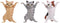 3 Cats Figurine Cute Desk Organizer, Unique and Funny Kitty Cat desk Accessory, 3D Decorational Pen and Pencil Holder, Earbuds Holder, Earring Hol...