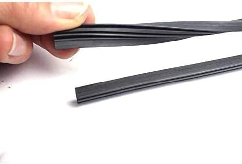 Car Wiper Blade 2 Pcs Windshield Wiper Rubber Strip 22" Car Vehicle Insert Rubber Strip Wiper Blade Natural Rubber Boneless Wiper For Car Bus Blac...