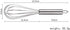 Aniso Stainless Steel Whisk (8.4 inches, Silver)...