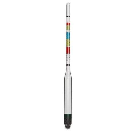 FastRack Triple-Scale Hydrometer - ABV Hydrometer - Specific Gravity Hydrometer to accurately Test ABV and the Specific Gravity of Your Wine, Beer...