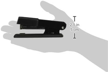 Charles Leonard Half Strip Stapler, Metal with Non-Skid Base, Black, 1 Each (82105)...
