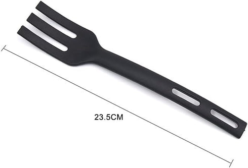 Kitchen Cooking Tools 3Pcs Mini Nylon Kitchen Utensils Set Slotted Turner Solid Spoon Fork Children Dinner Tools (black)...