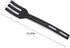 Kitchen Cooking Tools 3Pcs Mini Nylon Kitchen Utensils Set Slotted Turner Solid Spoon Fork Children Dinner Tools (black)...