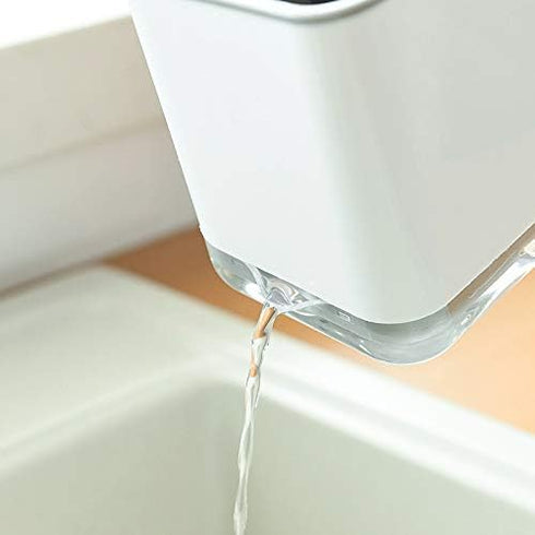 KeFanta Sink Caddy for Countertop, Sponge Holder for Kitchen Sink, Dish Sponge and Brush Holder, Plastic Dish Scrubber Organizer with Drain Pan, B...