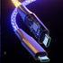IHAO RGB USB A to Type C Fast Charging Cable Phone Charger High Data Speed Light Up Colourful RGB Current Flowing for All USB C Device-39 Inches...