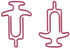 100 Count Pink Nurse Doctor Needle Syringe Shaped Paper Clips Great for Paper Clip Collectors or Office Gift - Comes in Round Tin with Lid and Gif...