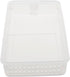 Plastic Kitchen Pantry Cabinet Refrigerator Food Storage Organizer Bin Holder with Handle, Clear by Home Basics...