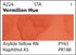 Grumbacher Academy Watercolor Paint, 7.5ml/0.25 Ounce, Vermilion Hue (A224)...