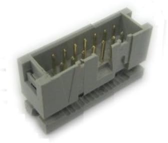 Pc Accessories - 10-Pack 2X7 14P Dual Rows 2.54mm Shrouded IDC Male Header, Easy Crimp 14 Pins Connectors...