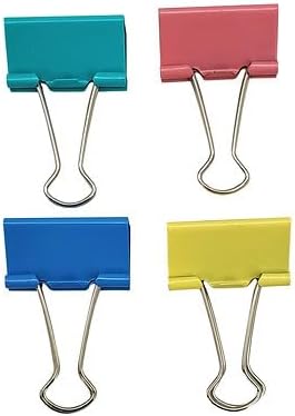 Binder Clips, 12 Count, Multi-color...