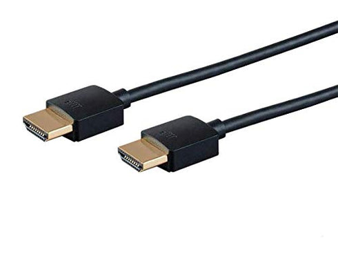 Monoprice - 124185 High Speed HDMI Cable - 4 Feet - Black| Certified Premium, 4K@60Hz, HDR, 18Gbps, 36AWG, YUV, 4:4:4 - Ultra Slim Series...