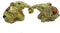 Feng Shui Two Yellow Playing Elephants - Hand Crafted and Decorated Chinese Porcelain,Figurine 20620 (Yellow)...