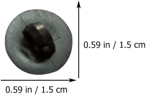 EXCEART Plastic Black Safety Eyes Half Ball Mushroom Buttons Sewing Buttons Eyes Craft 100 Pcs...