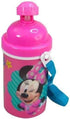 GRANSHOP Disney Classic Minnie Carrying Strap One Touch Water Bottles with Reusable Built in Straw - Safe Approved BPA Free, Easy to Clean (Minnie...