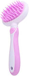 Pet Massage Brush, Soft Silicone Shower Brush for Massage Dogs and Cats- Comfortable Handle Bath Brush for Shedding- Gentle Massage Pet Comb- Pink...
