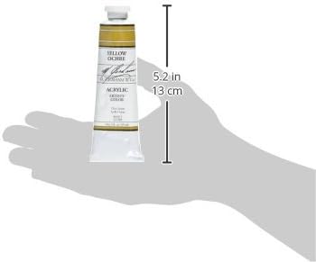 M. Graham & Co. 22-200 M. Graham 2-Ounce Tube Acrylic Paint, Yellow Ochre...