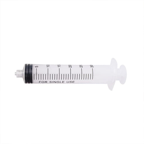 6 pcs 30 ML/CC Plastic Syringe Disposable Individual Sealed Wrap Without Needle with Measurement for Scientific Feeding Pets Labs Watering Dispens...