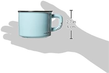 Abbott Collection Enamel Look Stoneware Cappuccino Cup, Green...