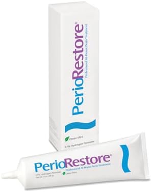 Perio Restore Gel 3 Ounce Tube; 1.7% Hydrogen Peroxide Oral Cleansing Treatment Gel. Mint Flavor...