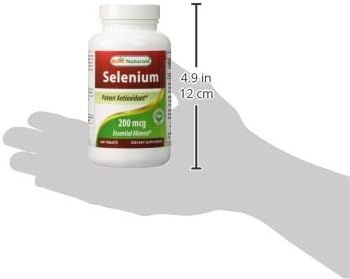 Best Naturals Selenium 200 mcg Supplement, 240 Count...