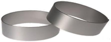 Heavy Gauge Stainless Steel Round Ring Mold 4"D x 0.75"H (Pack of 2)...