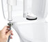 Toilet Water Supply Connector Line Braided Stainless Steel, Toilet Supply Line - 3/8 Female Compression Thread x 7/8 Female Ballcock Thread (4, 16...