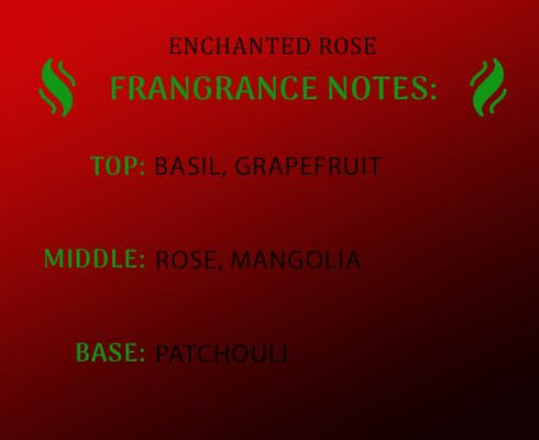 Enchanted Rose Wax Melts | 2.5oz Wax Melts for Home | Easy to Use | Long Lasting | Fragrance Notes Top: Basil, Grapefruit Middle: Rose, Magnolia B...